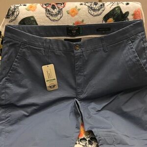 Dockers Light Blue Casual Trousers Slim Ankle cuffed